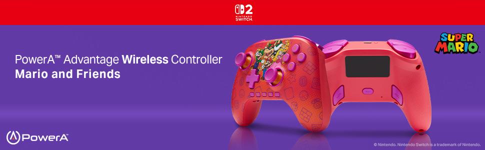 PowerA Advantage Wireless Controller with Hall Effect for Nintendo Switch 2 (Super Mario & Friends)